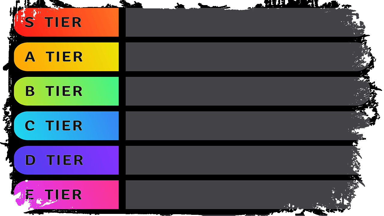 Personal Development Experiments: the Tier List